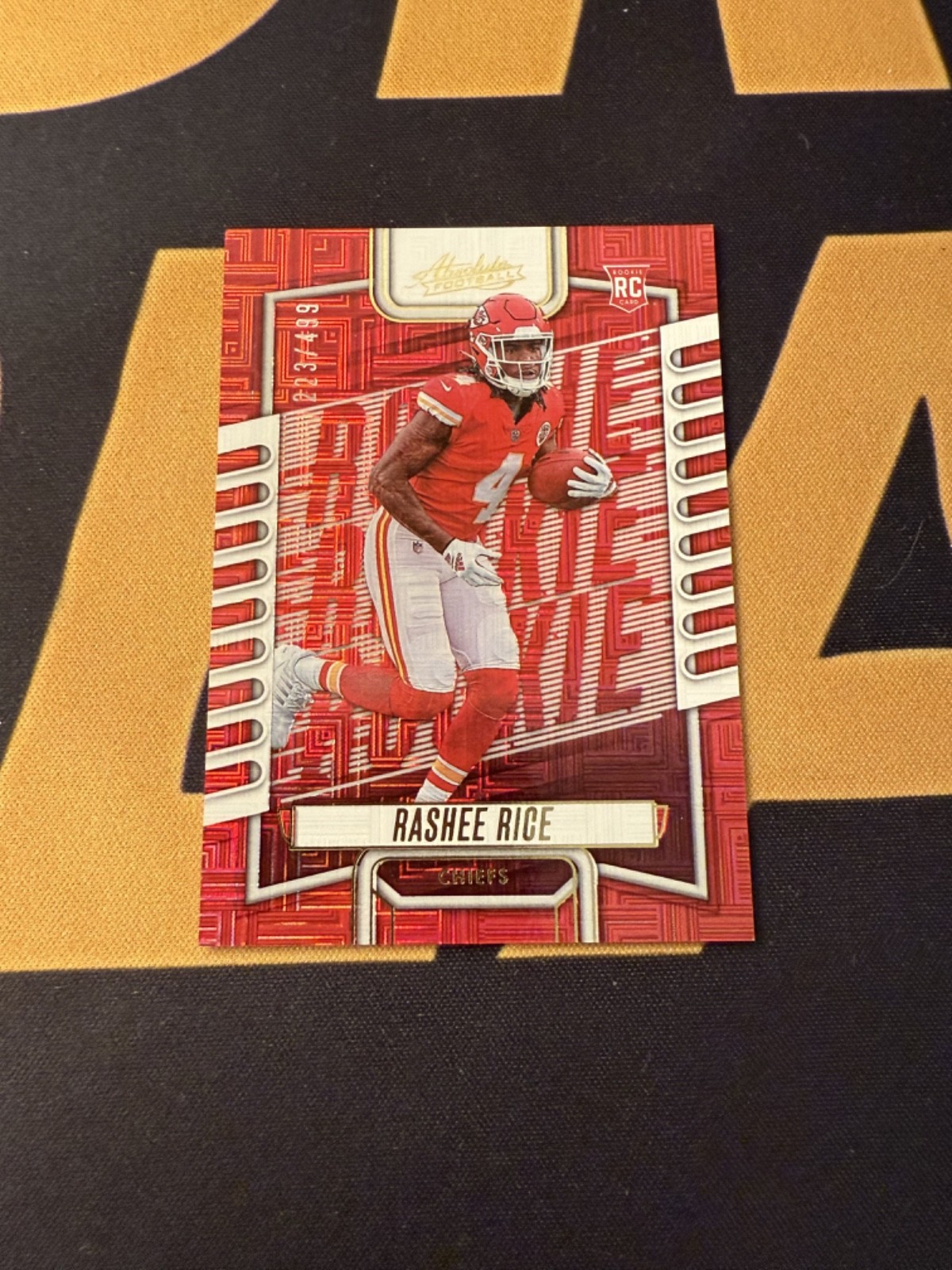 2023 Panini Absolute - Rookies Rashee Rice #120 Red Squares /499 (RC)