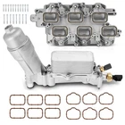 Full Aluminum Oil Filter Housing & Lower Intake Manifold For 11-16 Jeep Dodge