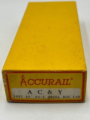 Accurail HO Scale AC&Y 3402 40'' PS-1 Streel Box Car Akron Canton & Youngstown