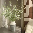 Artificial Plants,4PCS 43.3" Green Snow Wilow Faux Branches for Vase Faux Gre...