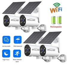 4PK Solar Camera Outdoor Wireless WiFi Security Camera System Solar Battery