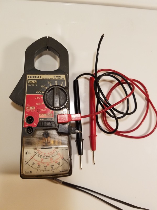Hioki 3100 Clamp On Hi Tester Analog Multimeter 750v Made In Japan (1 bad lead)