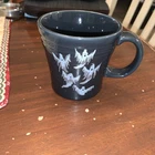 FIESTA Ware Tapered JAVA MUG HALLOWEEN ghosts  15 OZ slate gray MSRP $36