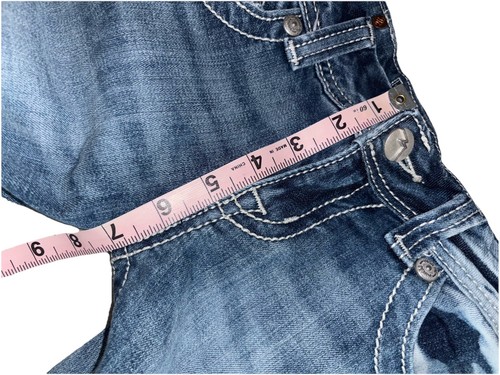 Jeans MISS ME denim gamba dritta 27x30 ricamato impreziosito rodeo Y2K anni 90 - Foto 8 di 11