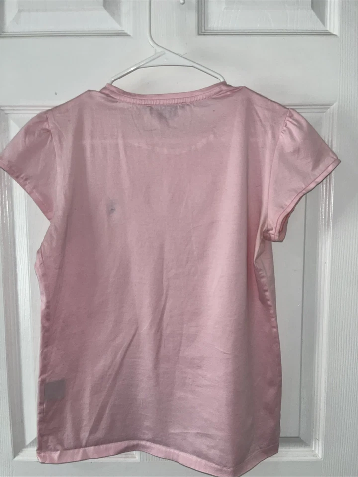 Женская спортивная футболка Ralph Lauren розовая с коротким рукавом размер L - Изображение 3 из 4