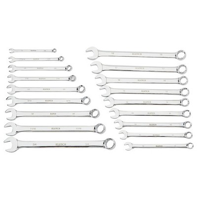 Klutch 18-Pc. SAE/Metric Extra-Long Combination Wrench Set, Model# 34697A