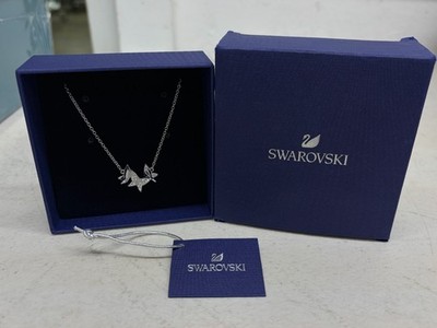 Swarovski Idyllia Lilia Butterfly Necklace - White Rhodium Plated