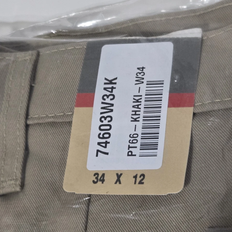 Pantalones cortos cargo Red Kap para hombre 34x12 caqui PT66 Foto 3 de 4