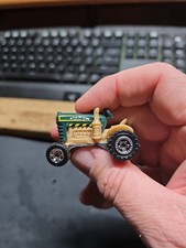 Matchbox Micro Metal Diecast Cannon Crop Duster Tractor MB834, 2011, Green/Tan.