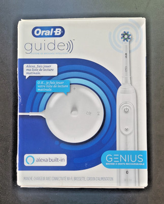 New Sealed Oral-B Genius Guide Electric Smart Brushing System - Alexa Built In