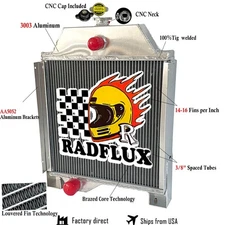 #AT20797 Tractor Radiator Fits John Deere JD300 JD301 820 920 1020 1120 Aluminum