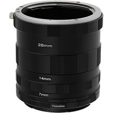 Fotodiox Macro Extension Tube Set for Canon EOS EF, EF-S Mount SLR Cameras for