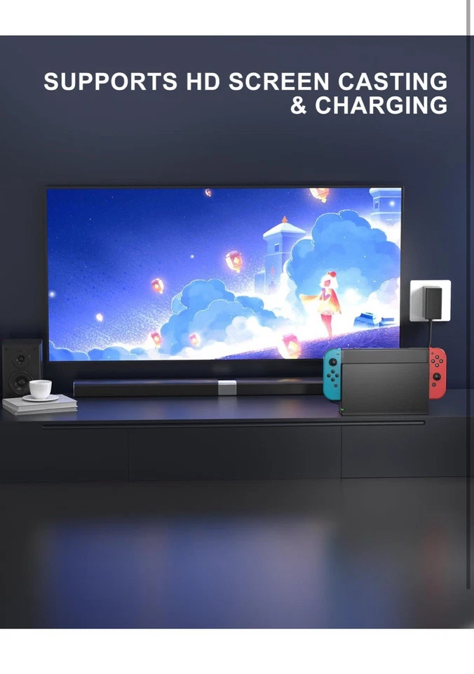 Dock Station for Switch/Switch OLED, Replacement 3-in-1 TV Dock Set with Orig... - Image 4 of 4