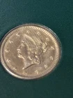 Liberty Head $1 Gold Coin 1853 Pre-1933 0.900 Fine Business Strike