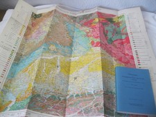 Geologische Karte 1:500 000 von Bayern 1964 + Buch Erläuterungen zweite Auflage