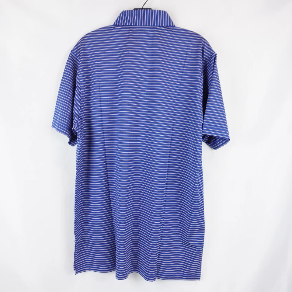 Camisetas polo Donald Ross Cruz manga corta en azul/blanco/naranja - talla M lote de 3 Foto 3 de 4