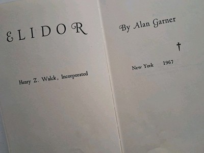 Rare 1967  1st US edition ELIDOR by Alan Garner