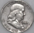 * 1959-D Franklin Half Dollar 90% Silver As Shown