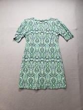 Tommy Hilfiger Women Sheath Dress Multicolor Geometric Paisley Short Sleeve City