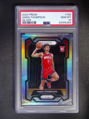 2023-24 Panini Prizm Amen Thompson #178 RC Rookie Silver PSA 10