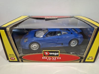 Burago Bugatti EB 110 1991 blau Maßstab 1:18 Originalverpackt Made In Italy 