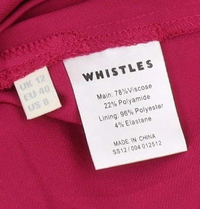 Vestido para mujer Whistles rosa floral de encaje talla 12 Foto 3 de 4