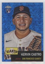 2022 Chrome Platinum Anniversary Blue Mini-Diamond Refractor Kervin Castro 0v1l