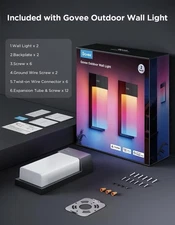 Govee Outdoor Wall Light 2-Pack (Model: H7075)