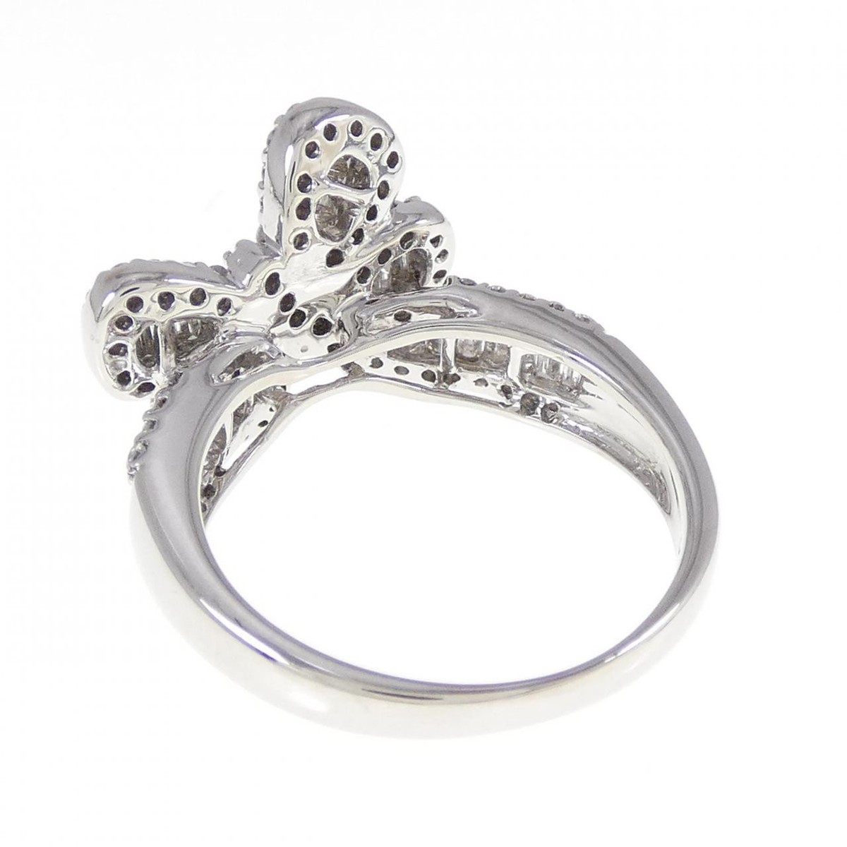 K18WG ダイヤモンド ヘッド Authentic K18WG Diamond Ring 0.26CT #270-003-918-8400 | eBay