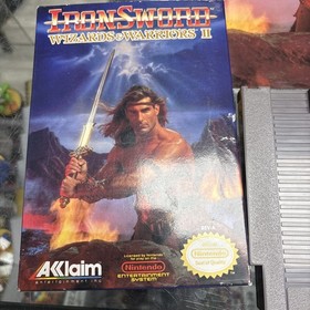 IronSword: Wizards & Warriors II (Nes, Nintendo) CIB POSTER