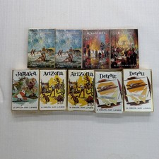 Vintage Delta Air Lines City Playing Cards Lot Jamaica Arizona Detroit LA Vagas