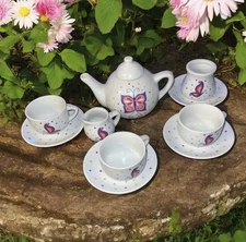 Alex Toys Chasing Butterflies Children’s Ceramic Tea Set Of 10 Good To Add On.