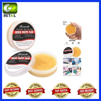 Versatile Solder Flux Paste   2 Jars for Electronics Soldering & Repair (70g)