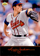 JOHN SMOLTZ 1993 Upper Deck Clutch Performers #R19 Atlanta Braves Baseball Card