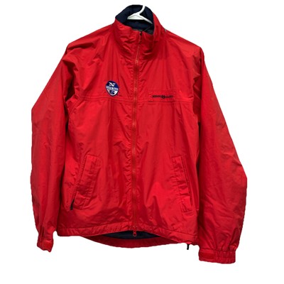 Henri Lloyd Red Windbreaker Jacket Full Zipper North Sails NS Size S Womens
