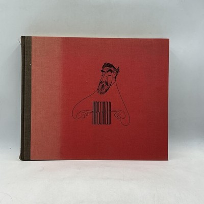Vintage The American Theatre As Seen By Hirschfeld Red HC 1st 1961 Braziller