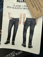 New Designer DKNY Jeans Men's Soho Relaxed Fit Cotton Jeans 5 Pocket W34L32