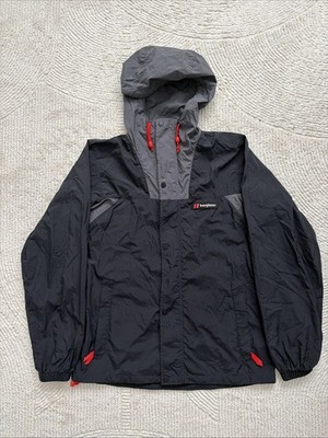 Berghaus Unisex Windbreaker 21  Size M Black Grey Lightweight Outdoor packable