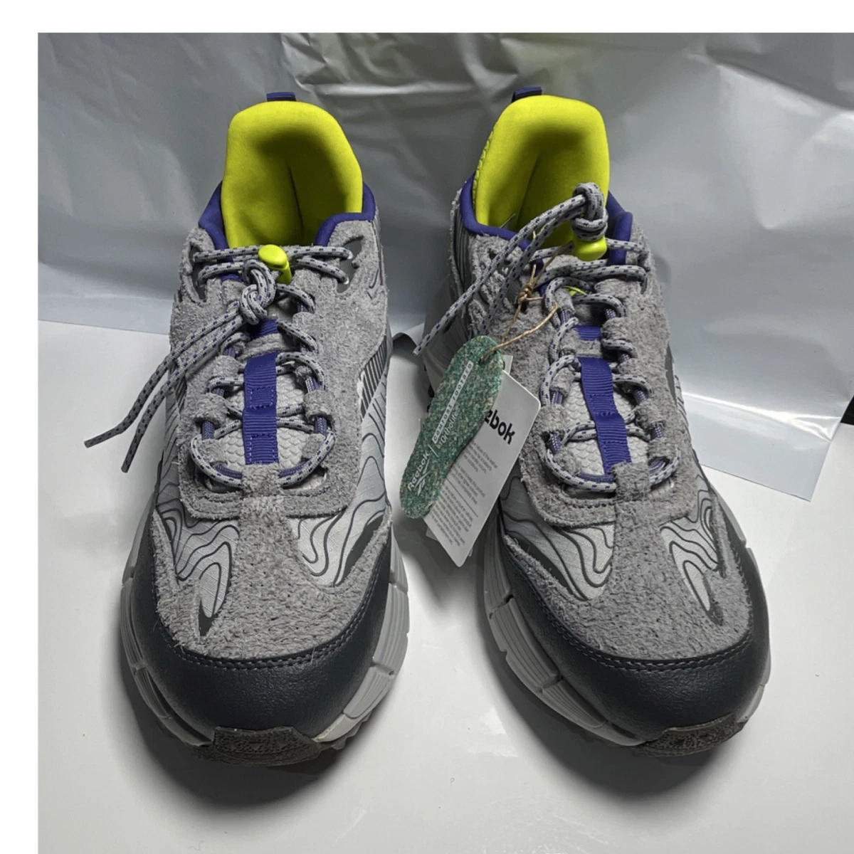 Reebok Zig Kinetica 2.5 Edge GX6832 Mens 10.5 Running‎ Shoes Gray Lime Sneaker Reebok Zig Kinetica 2.5 Edge GX6832 Mens 10.5 | Mercari main image 4