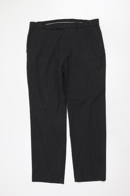 Moos Esq. Anzughose Herren schwarz Größe 36 Regular Fit