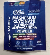 Clean Nutraceuticals Magnesium Glycinate L Theanine Apigenin Ashwagandha Powder