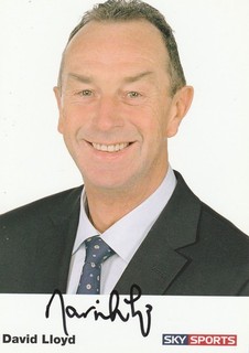 David Lloyd [Lancashire England Cricket] Signed 6x4 Sky Sports Promo Card