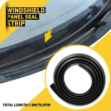 Rubber Seal Strip Trim For Car 1.8M Front Windshield Plastic Panel HOOD 0.70inch