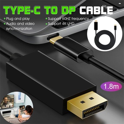 4K USB C to DisplayPort DP Cable For MacBook Pro 2016/2017 Projector TV  Monitor Australia