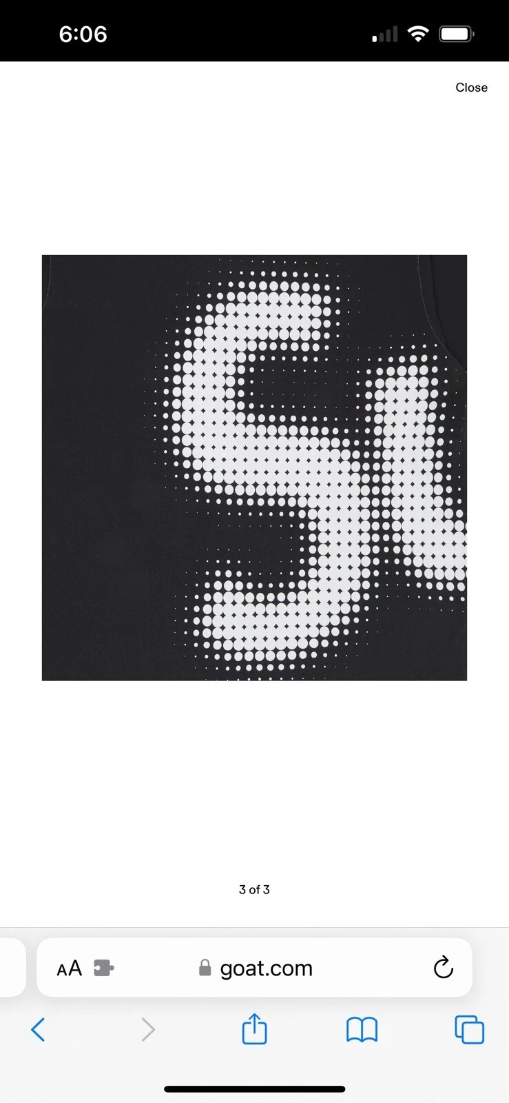 T shirt Supreme Halftone noir taille S