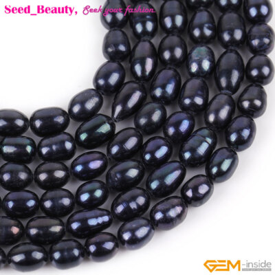 Potato Egg Freshwater Pearl Loose Beads For Jewelry Makiing 15'' In Lot 6-7x7-8mm