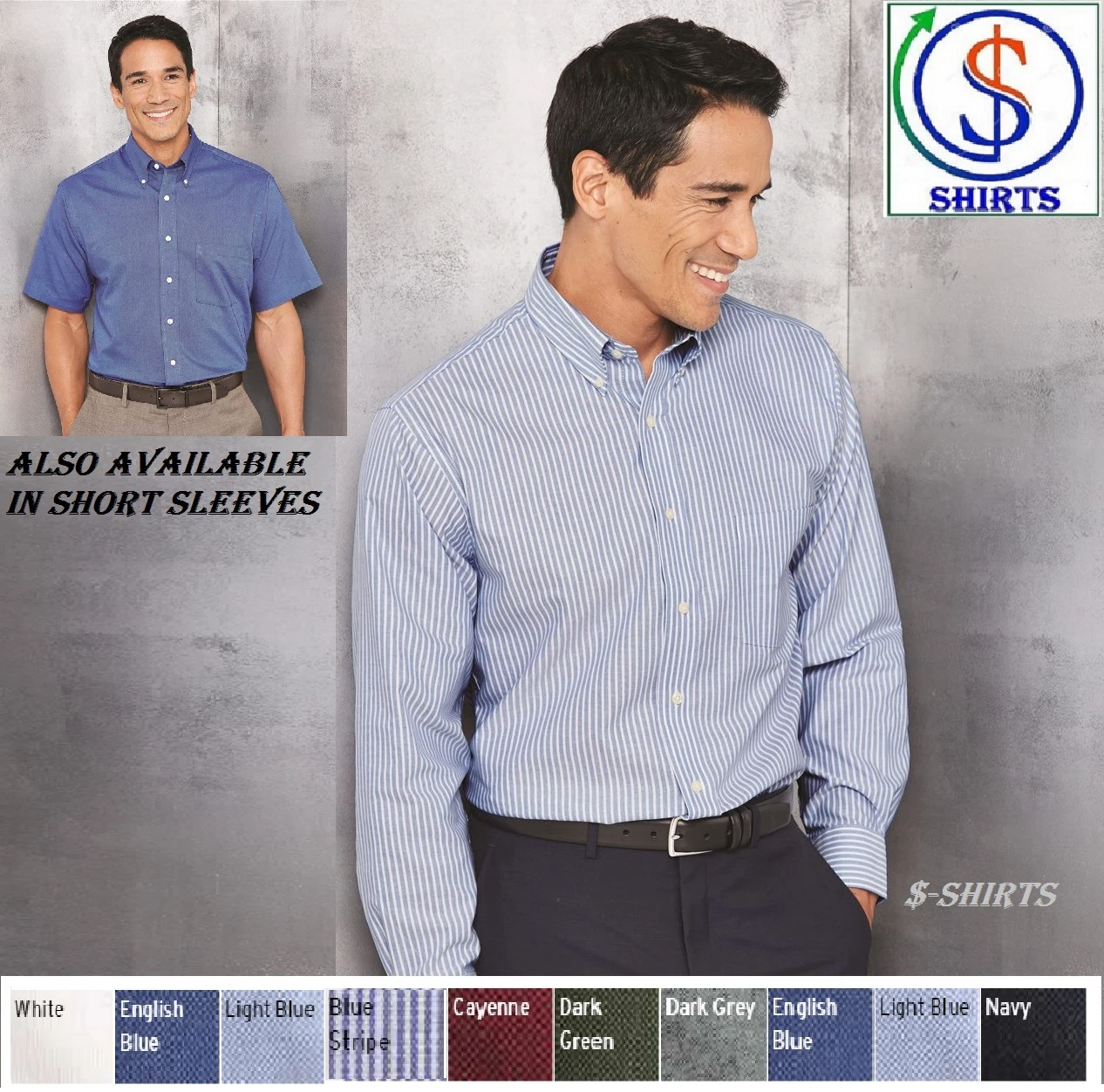 VANS Camicia Oxford Van Heu manica lunga o corta 13V0040 13V0042 S M L XL 2XL 3XL 4X