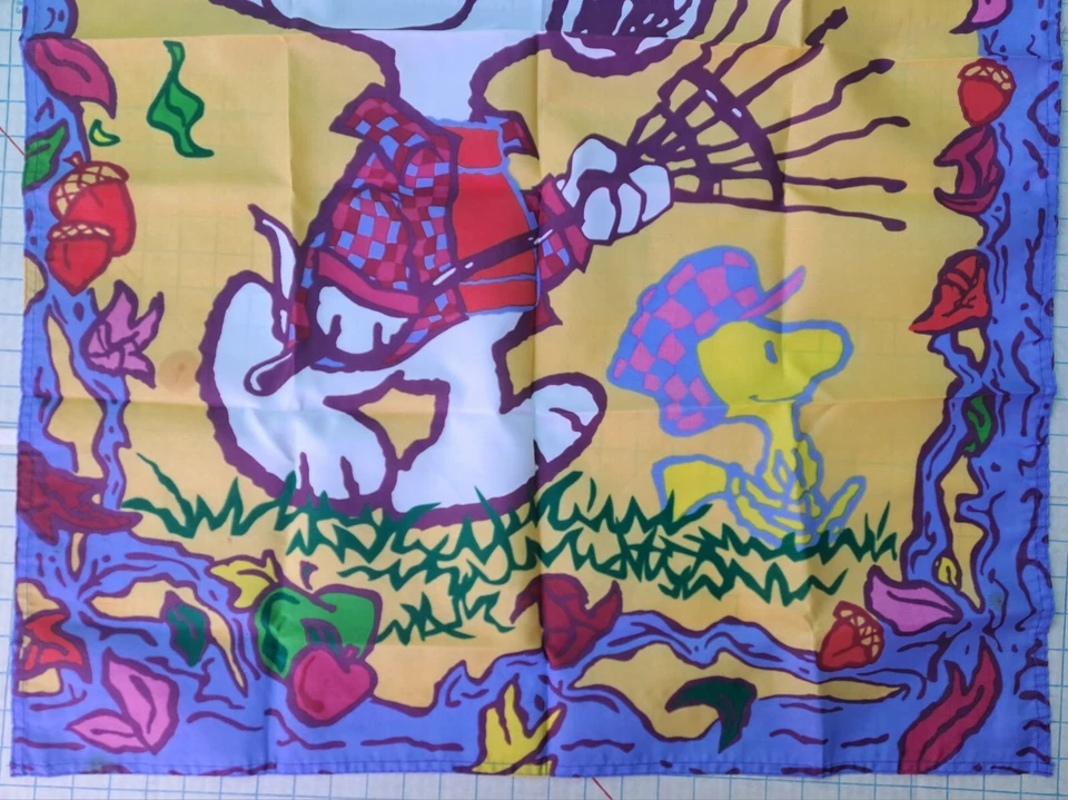 DE COLECCIÓN 2000 CACAHUETES CHARLIE MARRÓN SNOOPY MADERA CASA JARDÍN BANDERA OTOÑO NUEVO CON ETIQUETAS Foto 2 de 4