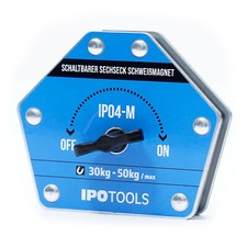 IPOTOOLS IPO4-M - Schwei&szlig;magnet Schwei&szlig;winkel Magnetwinkel Schaltbar 30&ndash;50kg