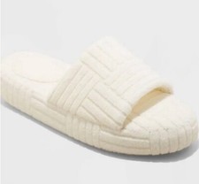 Women's Sammy Platform Slide Slippers - Stars Above White XL 11/12